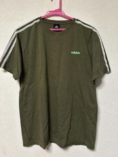 【美品】アディダス スリーストライプス 半袖Tシャツ Mサイズ adidas