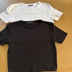 ZARA 半袖Tシャツ ホワイト Mサイズブラック Lサイズ