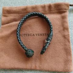 Bottega Veneta 編み込みレザーブレスレット グリーン - メルカリ