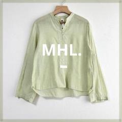 MHL. エムエイチエル　スタンドカラー長袖プルオーバー　袖ロールアップ　Lのサムネイル