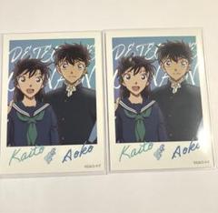 名探偵コナン　ツインブロマイド　カード　黒羽快斗　中森青子
