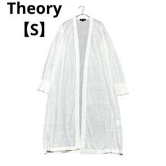 Theory ロングカーディガン 羽織 リネン【S】シンプル