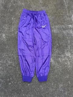 90s NIKE 銀タグ ナイロンパンツ ヴィンテージ 刺繍スオッシュ 超希少