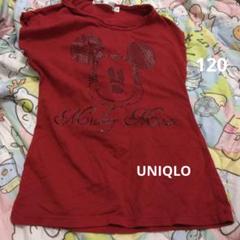 UNIQLO ミッキーマウス 赤 Tシャツ 120
