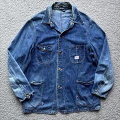sanforized unknown デニム カバーオール 50's 60's UNKNOWN Sanforized デニムカバーオール チョア