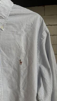 【新品•未使用】Polo Ralph Lauren ストライプシャツ M 黒/白 楽天市場】ラルフローレン シャツ ストライプ（素材（生地・毛糸