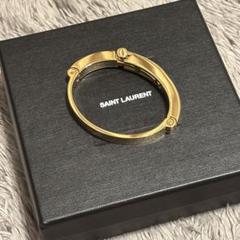 美品 SAINT LAURENT サンローラン バングル M245018 ヴィンテージ サンローラン バングル