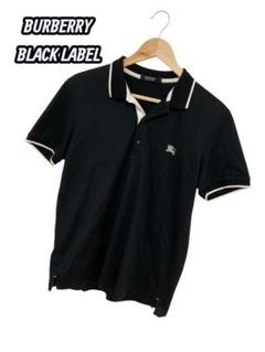 BURBERRY BLACK LABEL ポロシャツ ブラック　ホースロゴ　3