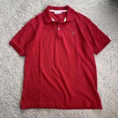美品 LACOSTE ラコステ 半袖ポロシャツ レッド 4 ゴルフ