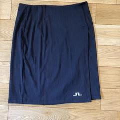 【新品】J.LINDEBERG ブラックストライプ スカート