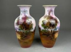 Noritake オールドノリタケ 花入 花器 ペイント金彩1900年代 明治期 Noritake オールドノリタケ 花入 花器 ペイント金彩1900年代