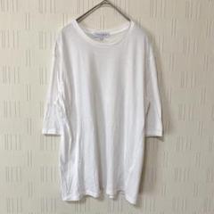 アデイインザライフ 半袖Tシャツ カットソー　シンプル　メンズ　白　S コットン