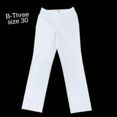 B3 B-Three ビースリー　ストレッチパンツ　ホワイト　カジュアルパンツ