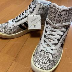 未使用 ジェレミースコット × アディダス キースへリング アディカラー 黒白 adidas アディダス × Keith Haring キースヘリング JEREMY SCOTT