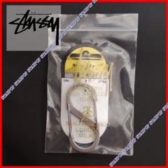 新品未使用品　STUSSYカラビナシルバー STUSSY ステューシー カラビナ キーホルダー シルバー - メルカリ