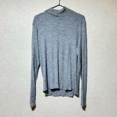 08sircus 灰色薄手トップス 日本製 上品 長袖 秋 きれいめ オフィカジ