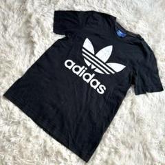 アディダス adidas Tシャツ トレフォイル 半袖 ブラック S