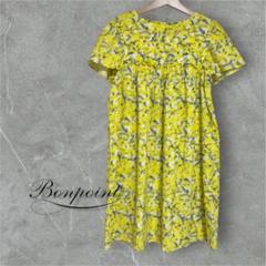 Bonpoint 花柄 半袖ワンピース 10サイズ Bonpoint 花柄 半袖ワンピース 10サイズ ワンピース - ワンピース