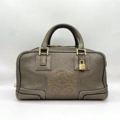 ⭐︎極美品⭐︎LOEWE ナッパレザーミニボストン アナグラム刻印ゴールド金具 ⭐︎極美品⭐︎LOEWE ナッパレザーミニボストン アナグラム刻印