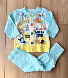 【新品】アンパンマン 腹巻き付き 薄手 長袖 ベビー パジャマ 90㎝