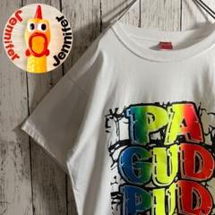 【BIGプリント◎】古着 メンズ トップス Tシャツ 白 L ★3段ロゴ