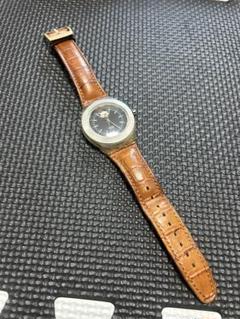 swatch 自動巻き時計 黒文字盤