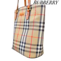 【極美品】Burberry トートバッグ バケツ型 ノバチェック シャドーホース 美品✨ノバチェック✨シャドーホース✨BURBERRY バーバリー