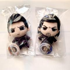 新品未開封　龍が如く 3 峯義孝　堂島大吾　ぬいぐるみ & 缶バッジ　公式 新品未開封 龍が如く 3 堂島大吾 峯義孝 ぬいぐるみ & 缶バッジ