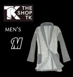 メンズM◇THE SHOP TK◇ショールカラーガウンカーディガン gray　春