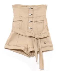 パンツ andmary Highwaist ribbon pants beige M andmary Highwaist ribbon pants beige M - メルカリ