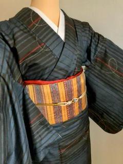 袷物徹底処分セール】【本場大島紬】 御仕立て上がり・中古美品