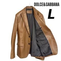 dolce＆gabbanaダスト加工ホースレザーライダージャケット 54 レザージャケット メンズ ライダースジャケット 革ジャン