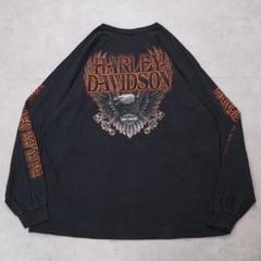 ハーレーダビッドソン ロンT Tシャツ ブラバド 鷲 ロゴ XL 黒 14795