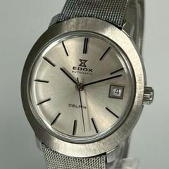 未使用品 EDOX エドックス 高級スイス製 自動巻時計 純正ブレス付のサムネイル