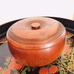 ＊道端様ご予約品2点＊ 白木 天然木 くり抜き菓子鉢蓋付 ／欅菓子鉢 0000000028882_AJUeRNf.jpg