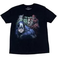 ディズニー マーベル 半袖Tシャツ スパイダーマン アメコミ 夏物古着n45