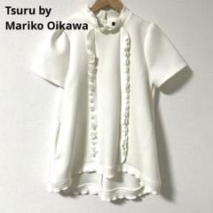 ツルバイマリコオイカワ　chou 白　パフスリーブ 長袖トップス 新品未使用 ツルバイマリコオイカワchou 白パフスリーブ 長袖トップス 新品