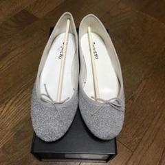 repettoシルバー バレエシューズ 38 - メルカリ