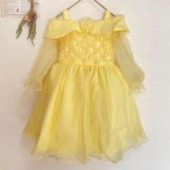 【Avica】キッズドレス　１３０センチ　発表会　可愛い　結婚式　袖シースルー★