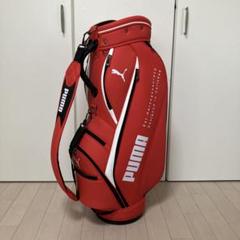 PUMA キャディバッグ 赤/黒 合成皮革 PUMA キャディバッグ 赤黒