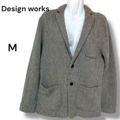 Design works デザインワークス　M テーラードジャケット　グレー