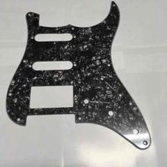 ストラト用ピックガード ブラックパール S-S-H 3ply 11点ネジ
