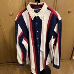 Ralph Lauren 長袖シャツ L 東京限定 ネイビー/ホワイト/レッド