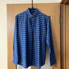 【超最終値下げ・価格交渉可能】A.P.C. 青黒チェック 長袖ネルシャツ XSのサムネイル