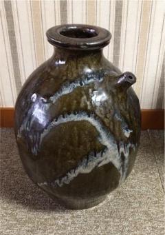 花瓶　インテリア　陶器　お口付き　高さ約37㎝ 花瓶インテリア陶器お口付き高さ約37㎝