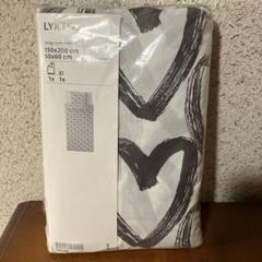 IKEA LYKTFIBBLA 掛け布団カバーセット ハート柄　未使用
