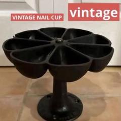 希少 vintage ビンテージ キャスト USAアイアンネイルカップ