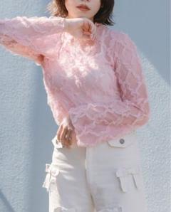 POPPY PINK WAVE TULLE TOPS あさぎーにょ