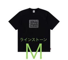 blacke eye patch ラインストーンtee tshirt M