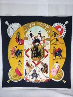【エルメス】カレ90　Plaza de toros 中古美品　B-008 エルメス】カレ90 Plaza de toros 中古美品 B-008 - メルカリ